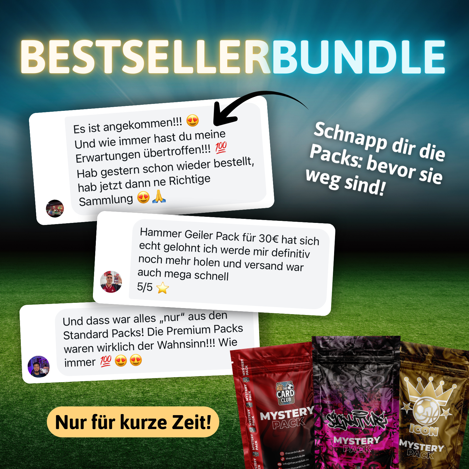 3 garantierte Hits. 70 € sparen. Dein perfekter Start.