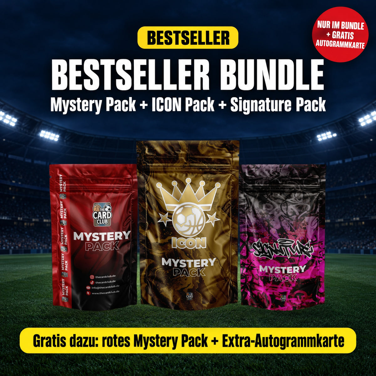 Bestseller Bundle: alle Packs + gratis Extra-Autogrammkarte