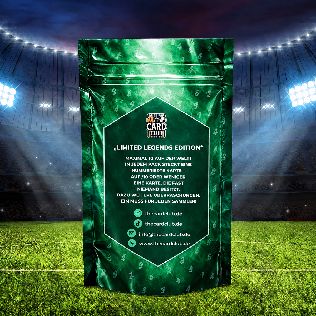 Limited Legends Mystery Pack Fußball Edition Rückseite