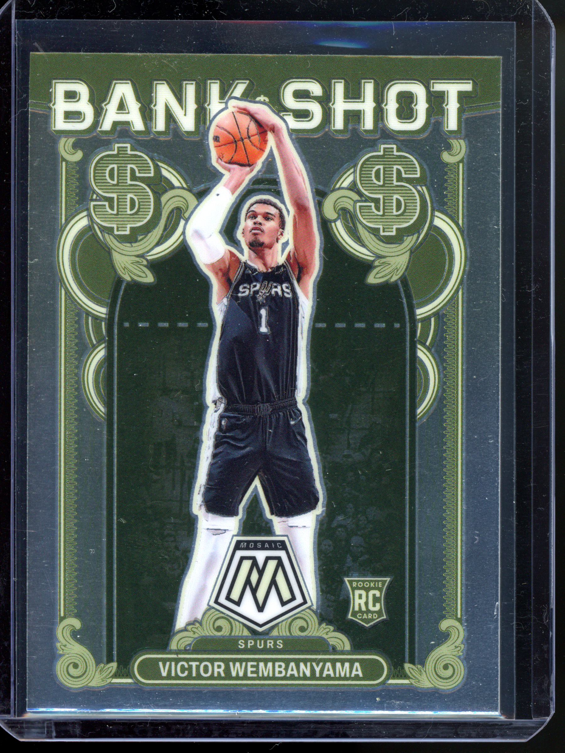 Victor Wembanyama Bank Shot Rookie Karte I 2023-24 Panini Mosaic