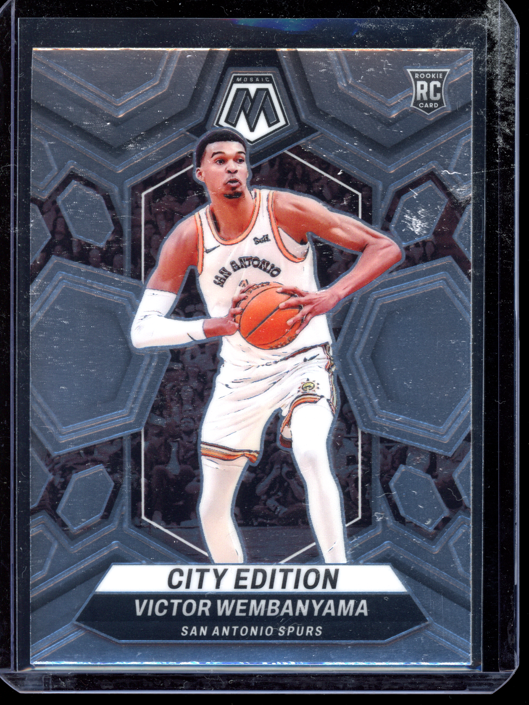 Victor Wembanyama City Edition Rookie Karte I 2023-24 Panini Mosaic