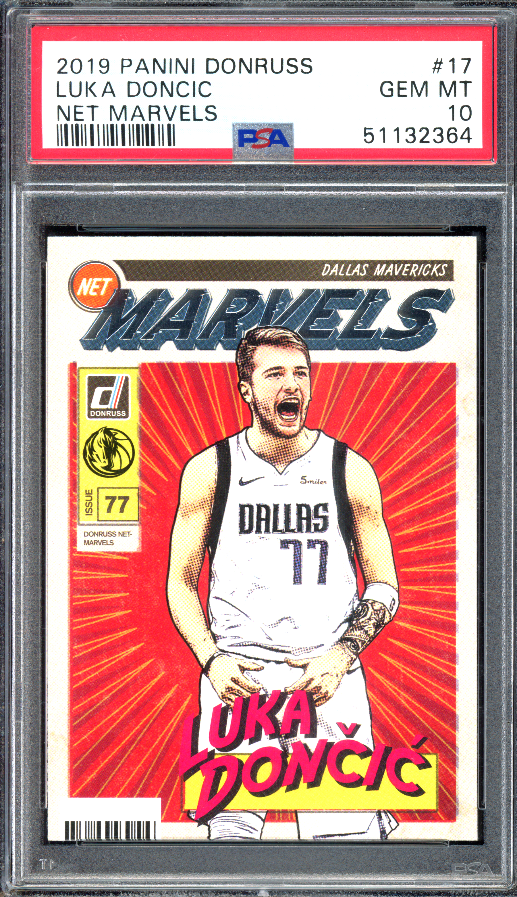 Luka Doncic Net Marvels PSA 10 I 2019-20 Panini Donruss