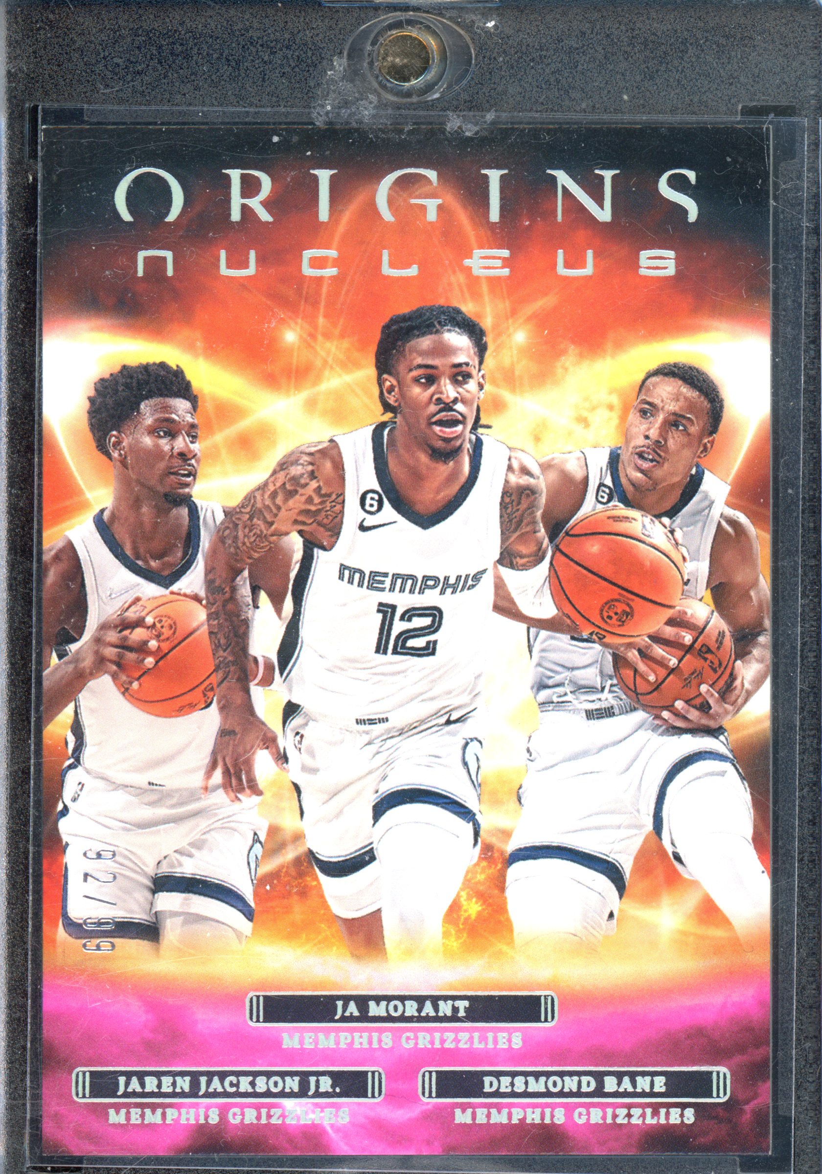 Ja Morant, Desmond Bane, Jaren Jackson Jr. Nucleus I Limitiert auf 99 I 2023-24 Panini Origins