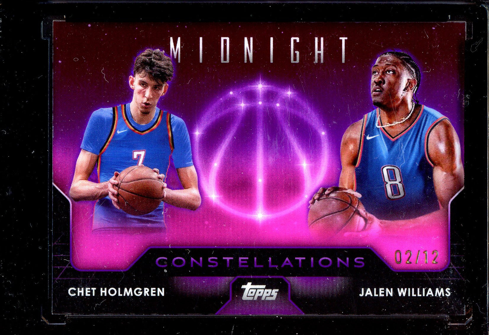 Chet Holmgren & Jalen Williams - Limitiert auf 12 - 2023-24 Topps Midnight Constellations