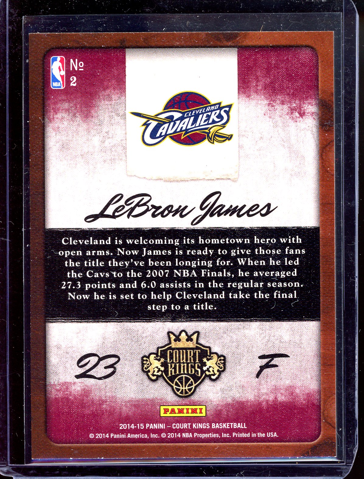 LeBron James Aficionado - 2014-15 Panini Court Kings