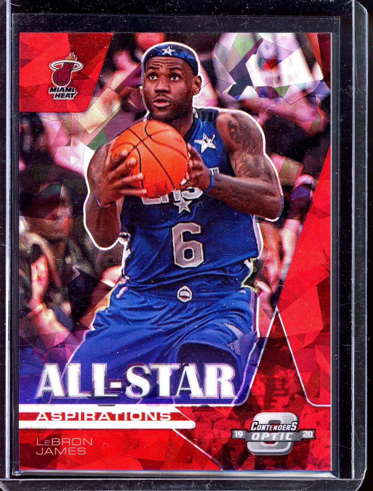 LeBron James All-Star Aspirations - 2019-20 Panini Contenders Red Cracked Ice