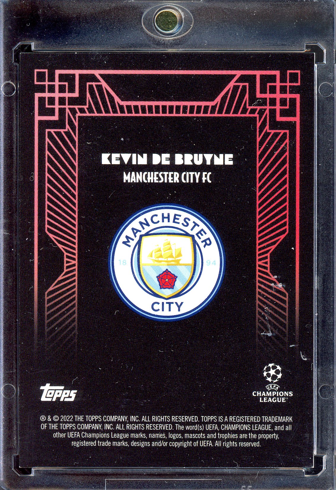 Kevin De Bruyne - Limitiert auf 10 - 2022 Topps UEFA Deco