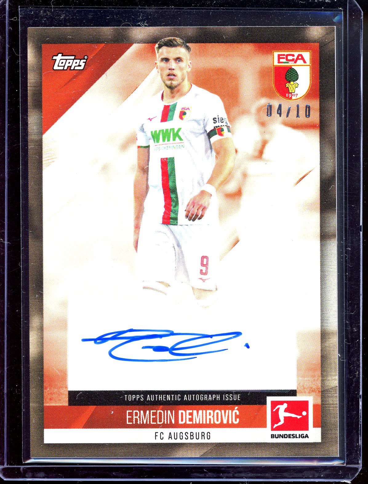 Ermedin Demirovic Autogramm - Limitiert auf 10 - 2024 Topps Bundesliga