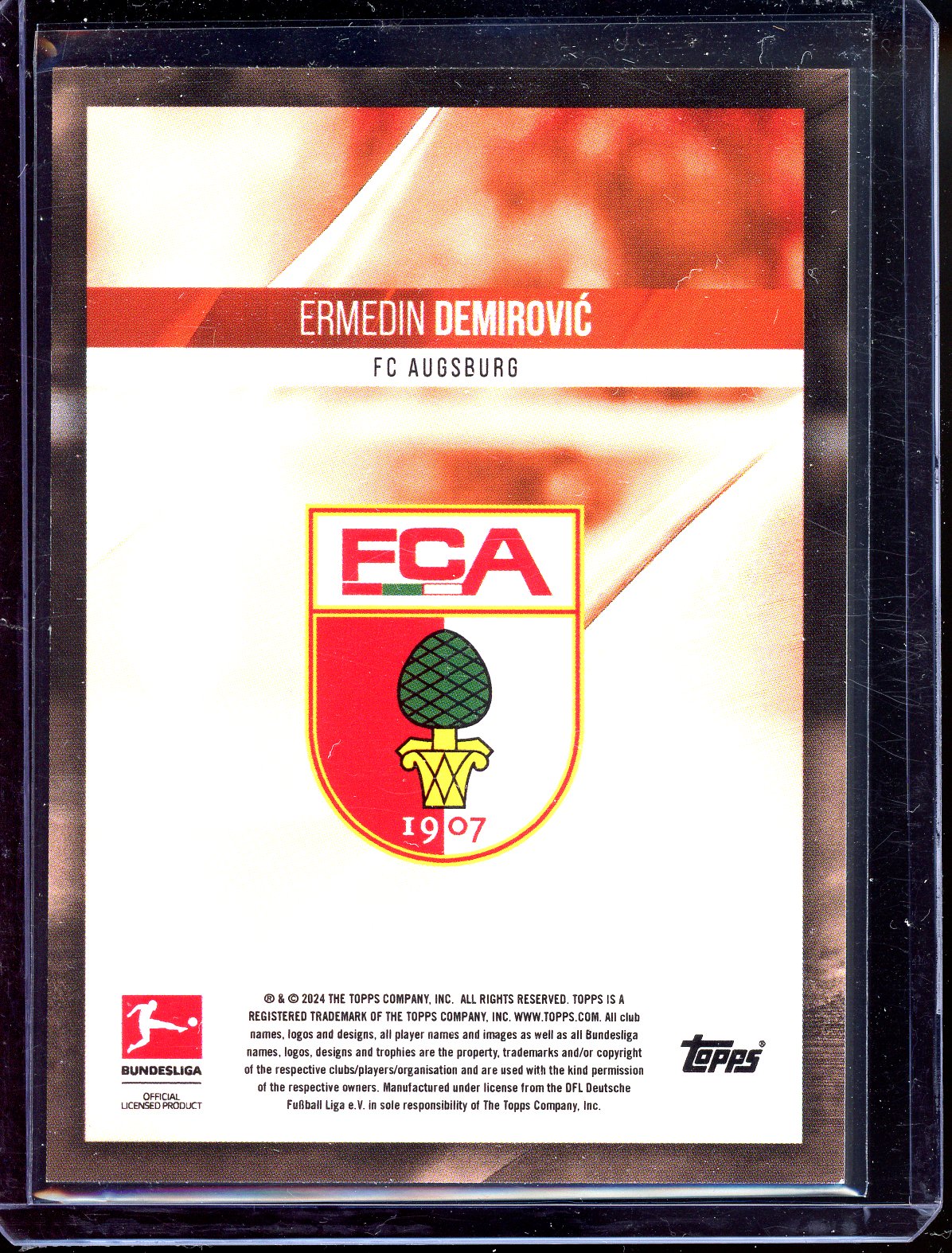 Ermedin Demirovic Autogramm - Limitiert auf 10 - 2024 Topps Bundesliga