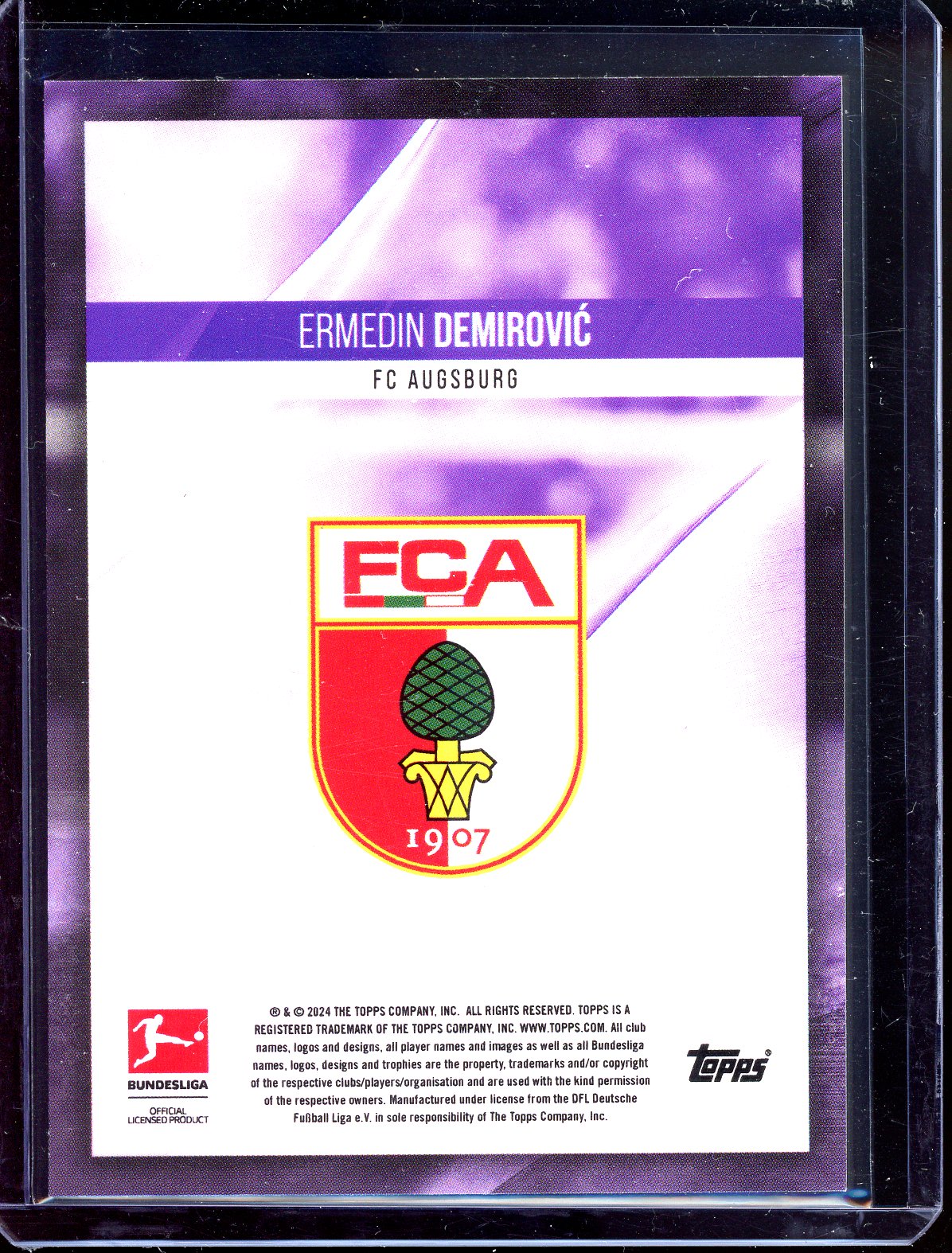 Ermedin Demirovic Autogramm - Limitiert auf 25 - 2024 Topps Bundesliga