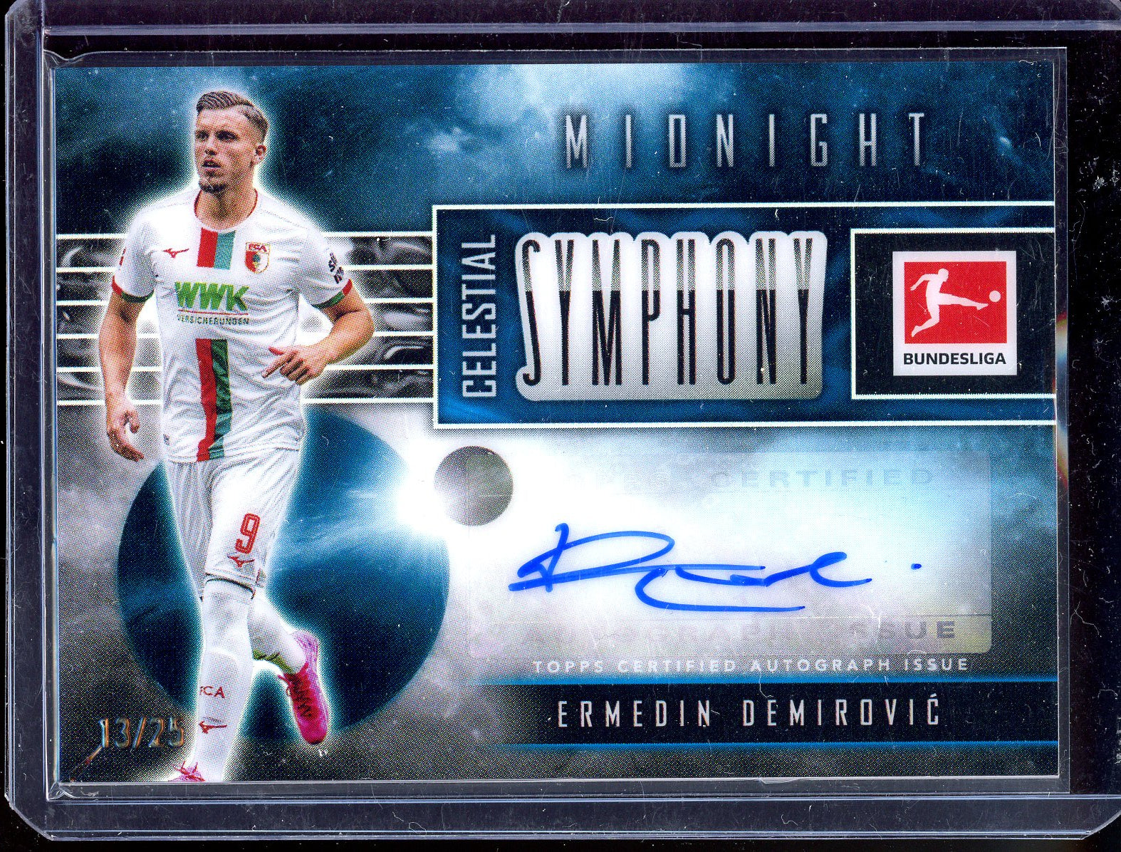 Ermedin Demirovic Autogramm - Limitiert auf 25 - 2024 Topps Midnight Bundesliga