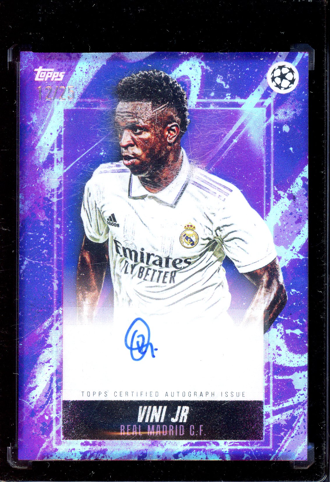 Vinicius Jr. Autogramm - Limitiert auf 25 - 2022-23 Topps Champions League