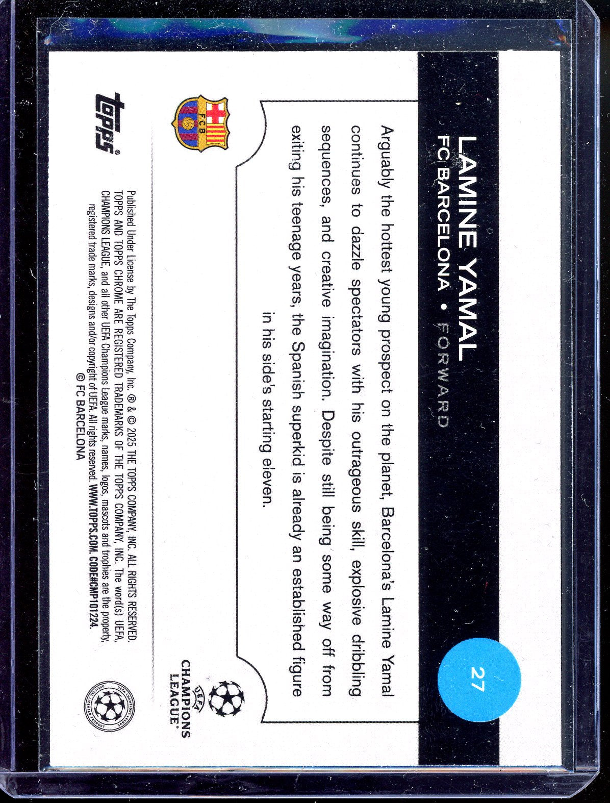 Lamine Yamal Future Stars - Limitiert auf 299 - 2025 Topps UEFA Champions League