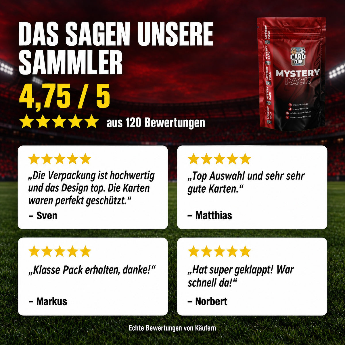 Mystery Pack Fußball: Bewertungen unserer Sammler