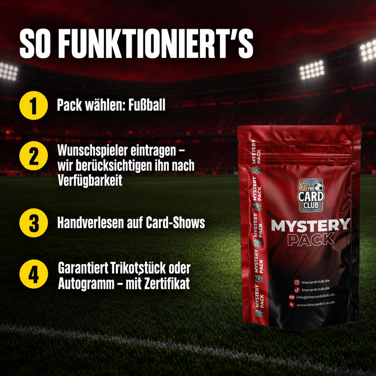 Mystery Pack Fußball: So funktioniert's
