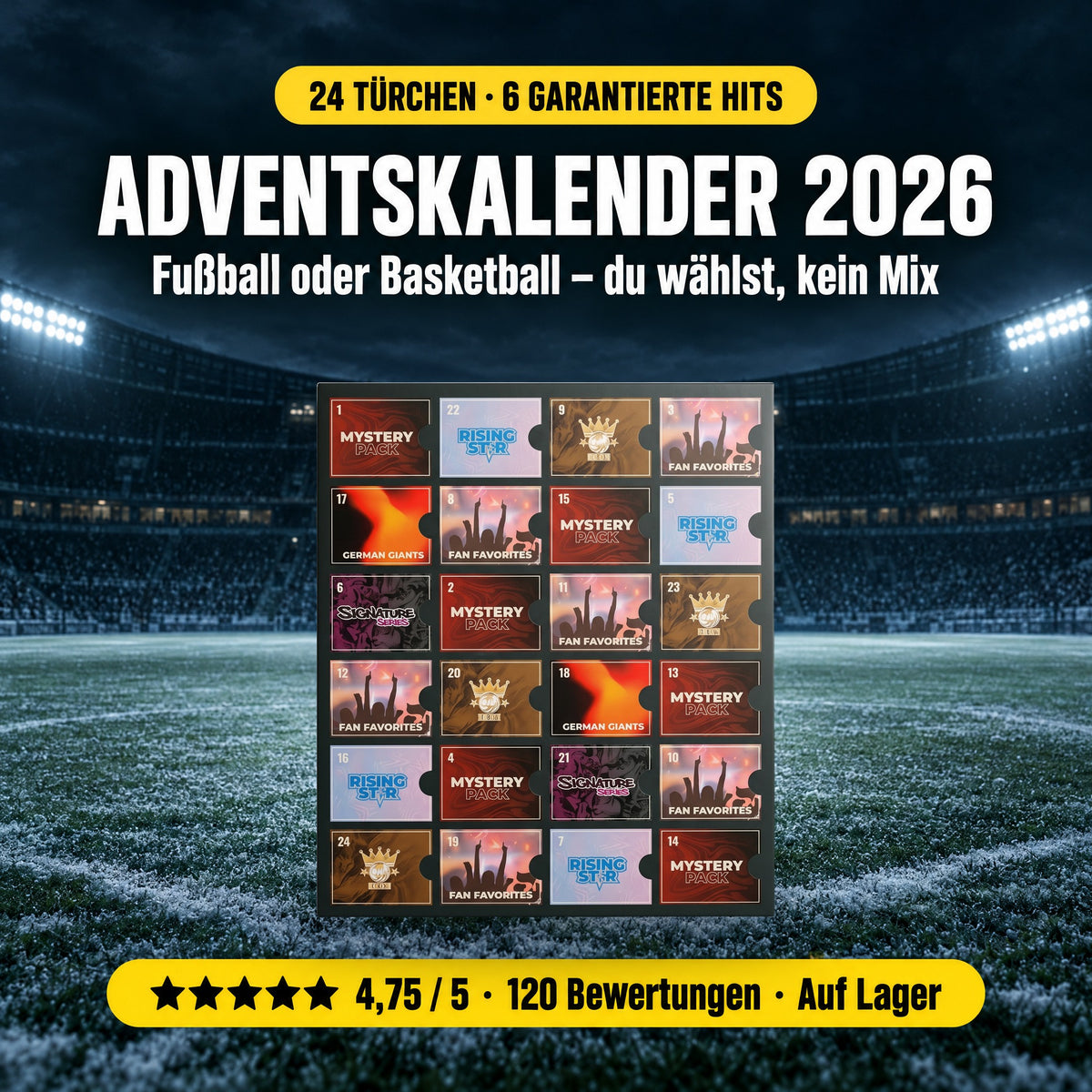 Adventskalender 2026: 24 Türchen, 6 garantierte Hits