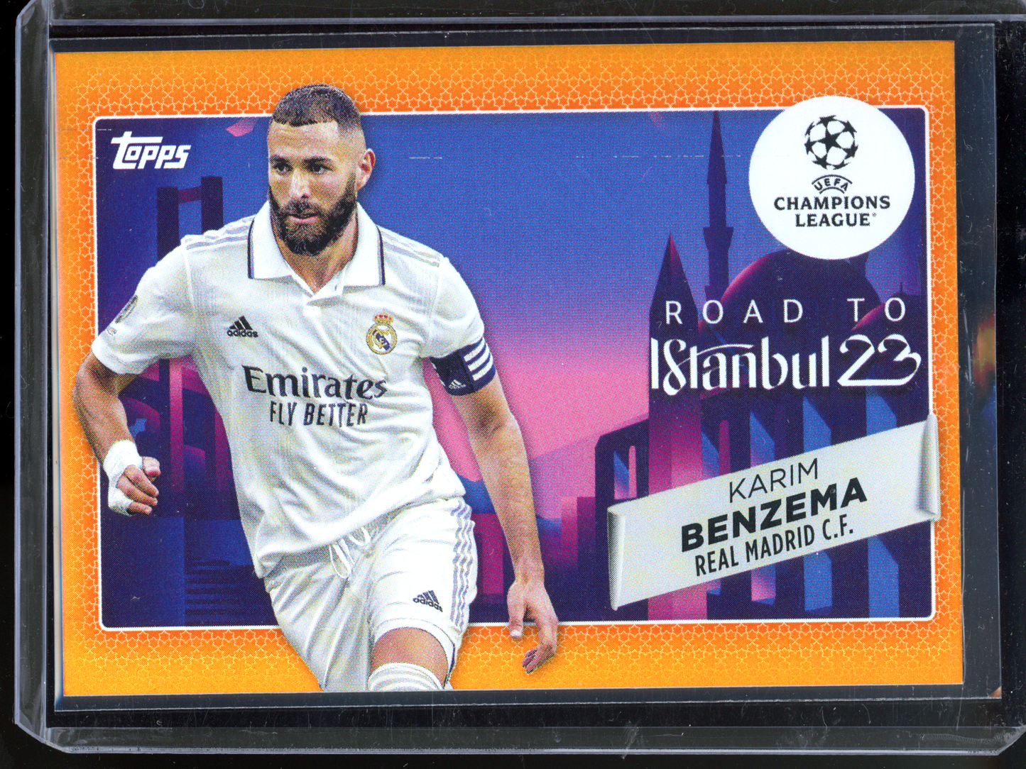 Karim Benzema Road to Istanbul - Limitert auf 25 I 2022-23 UEFA Champions League Orange