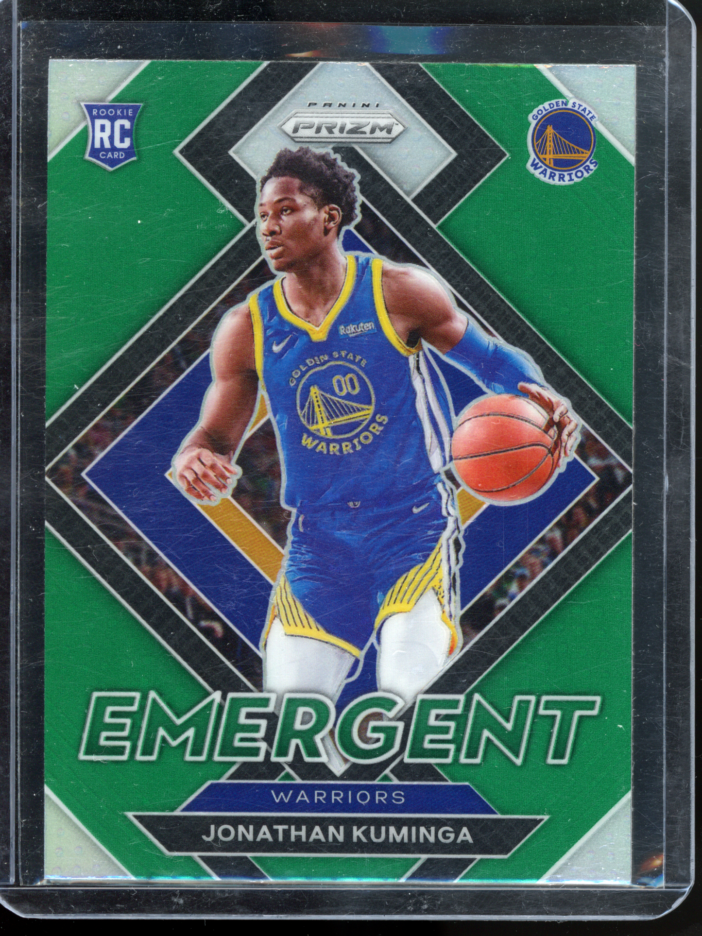 Jonathan Kuminga - 2021-22 Prizm Green Emergent Rookie Karte