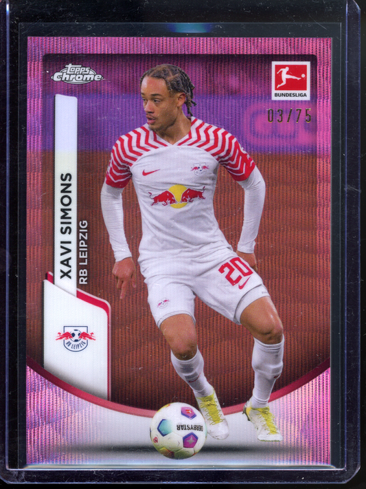 Xavi Simons - Limitert auf 75 I 2023-24 Topps Bundesliga Chrome