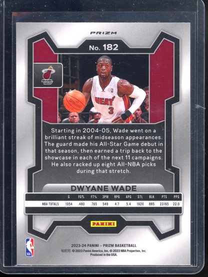 Dwyane Wade Silver Prizm I 2023-24 Panini