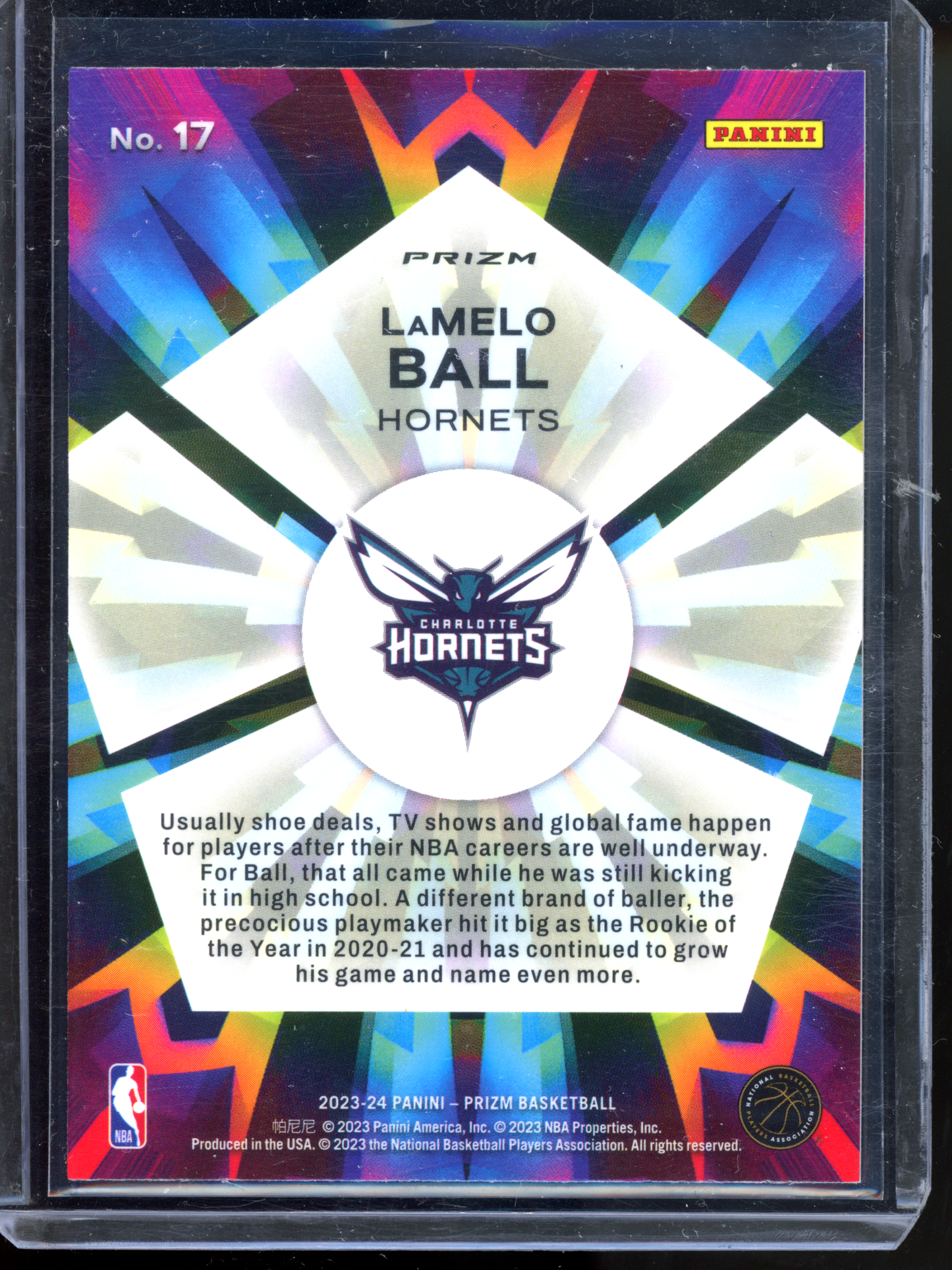 LaMelo Ball Kaleidoscopic Silver I 2023-24 Panini Prizm