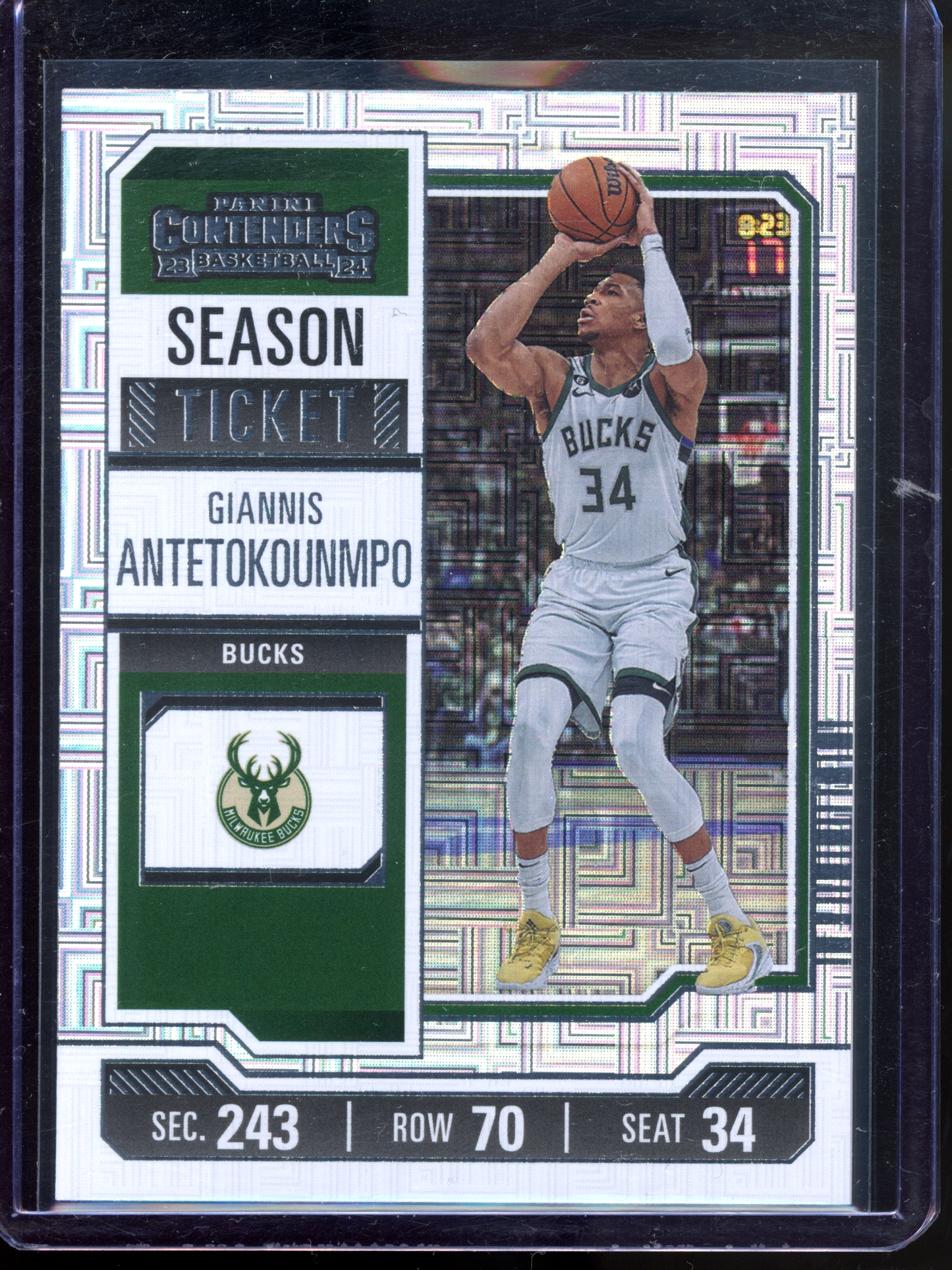 Giannis Antetokounmpo Mojo Season Ticket I 2023-24 Panini Contenders