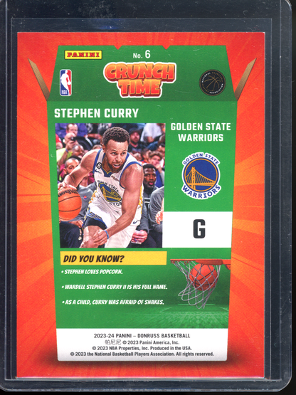 Stephen Curry Crunch Time I 2023-24 Panini Donruss