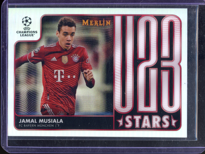 Jamal Musiala U23 Stars I 2021-22 Topps Chrome Merlin