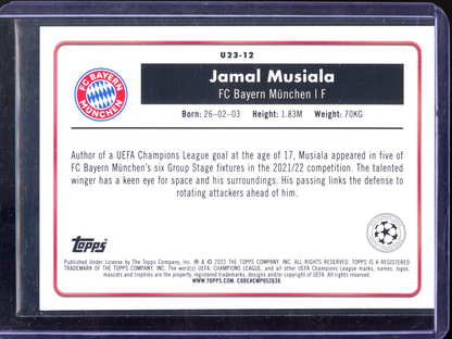 Jamal Musiala U23 Stars I 2021-22 Topps Chrome Merlin