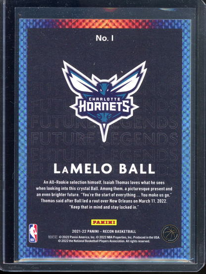 LaMelo Ball Future Legends I 2021-22 Panini Recon