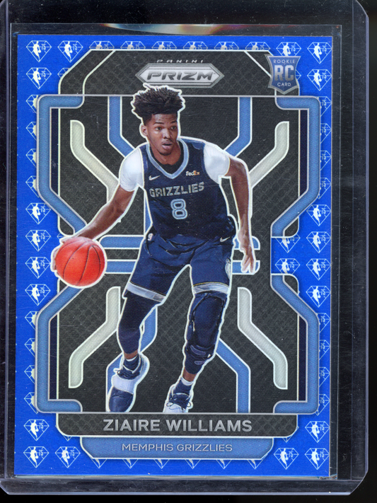 Ziare Williams 75th Anniversary Rookie I 2021-22 Panini Prizm