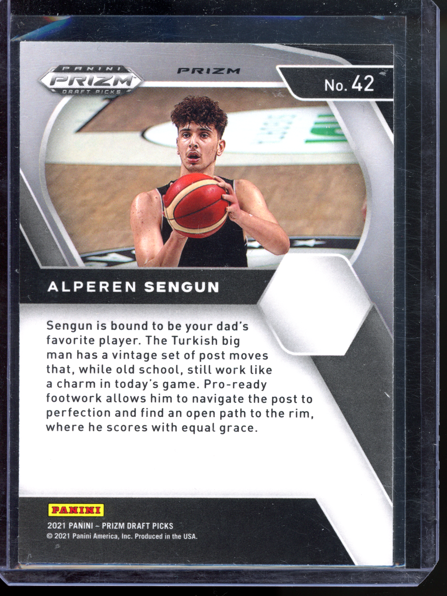 Alperen Sengün Red White & Blue Rookie Karte I 2021 Panini Prizm Draft Picks