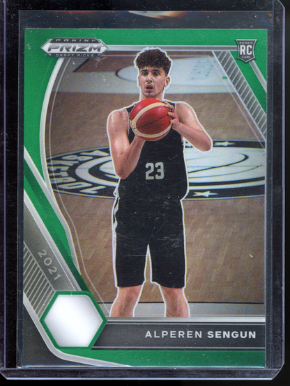 Alperen Sengün Green Rookie Karte I 2021 Panini Prizm Draft Picks