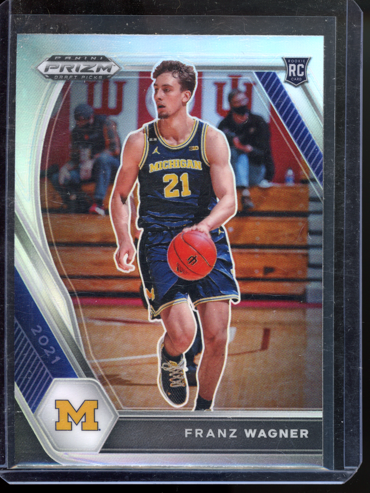 Franz Wagner Silver Michigan Rookie Karte I 2021 Panini Prizm Draft Picks