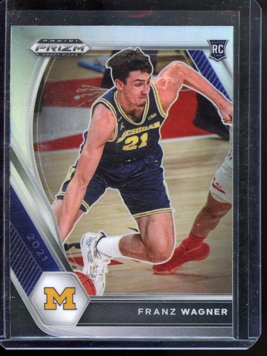 Franz Wagner Silver Michigan Rookie Karte I 2021 Panini Prizm Draft Picks