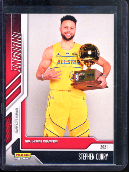 Stephen Curry 3-Point Champion - Limitiert auf 334 I 2020-21 Panini Instant