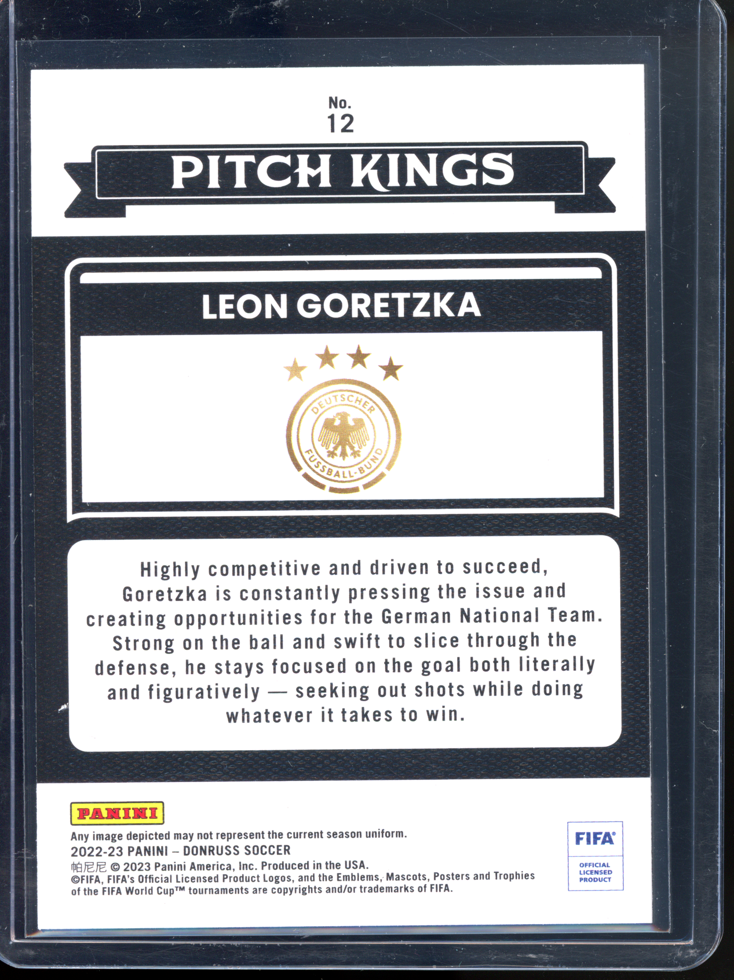 Leon Goretzka Pitch Kings I 2022-23 Panini Donruss