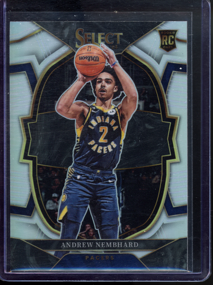 Andrew Nembhard Concourse Silver Rookie I 2022-23 Panini Select Prizm