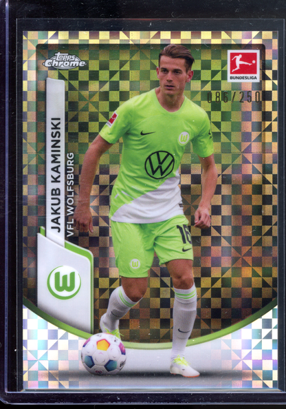 Jakub Kaminski Checkerboard - Limitiert auf 250 I 2024 Topps Chrome Bundesliga