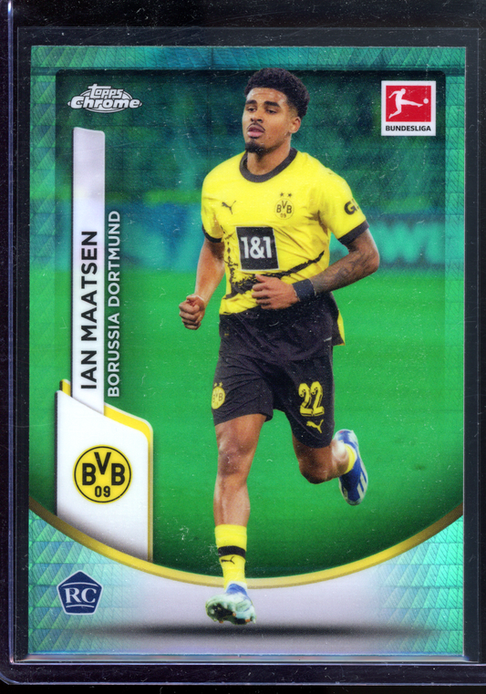 Ian Maatsen Green Rookie Karte I 2023-24 Topps Chrome Bundesliga