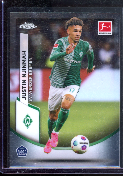 Justin Njimmah Rookie Karte I 2023-24 Topps Chrome Bundesliga