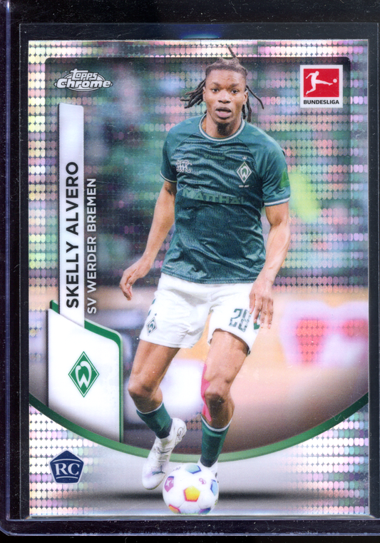 Skelly Alvero Disco Rookie Karte I 2023-24 Topps Chrome Bundesliga