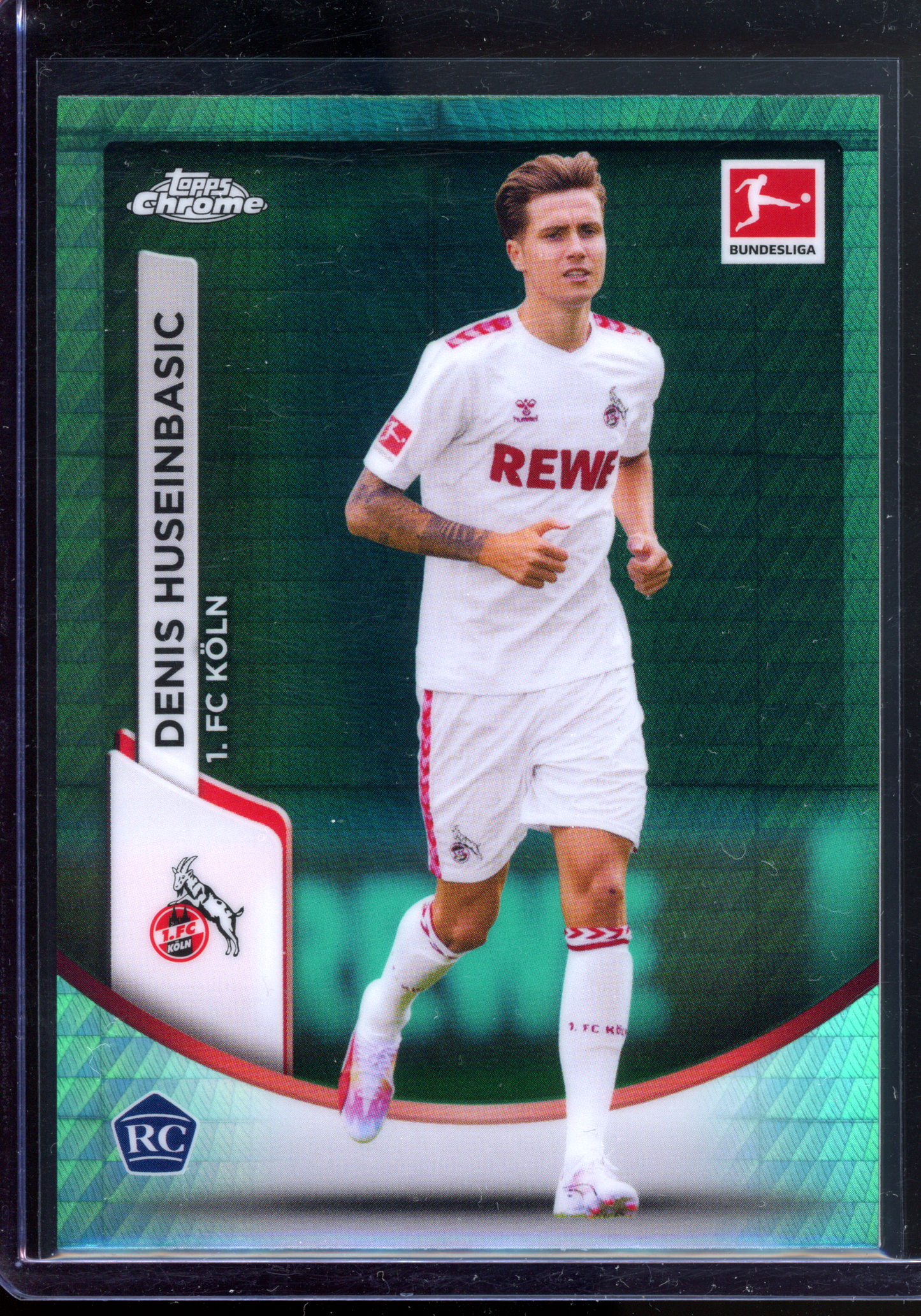 Denis Huseinbasic Green Rookie Karte I 2023-24 Topps Chrome Bundesliga