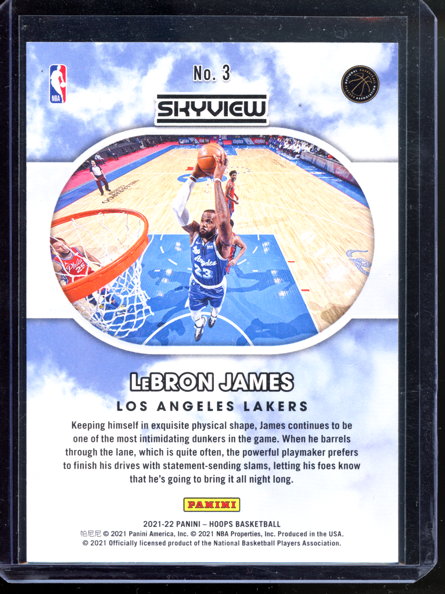 LeBron James Skyview I 2021-22 Panini NBA Hoops