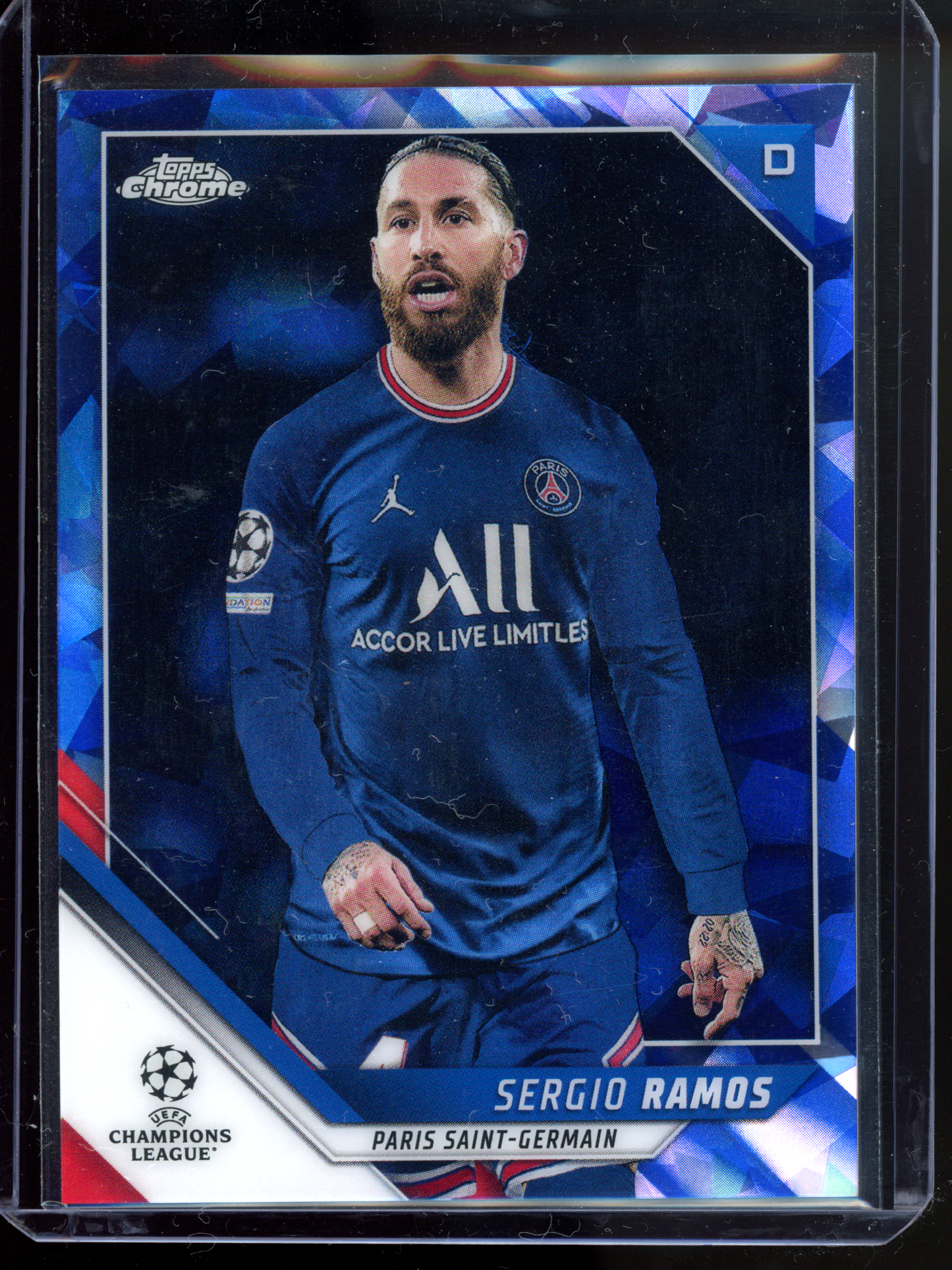 Sergio Ramos Blue Cracked Ice I 2022 Topp Champions League