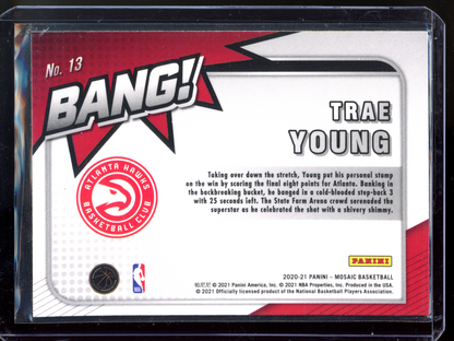 Trae Young BANG! I 2020-21 Panini Mosaic