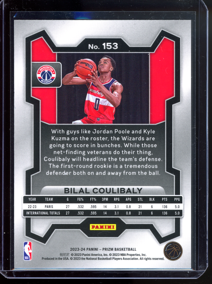 Bilal Coulibaly Rookie Karte I 2023-24 Panini Prizm