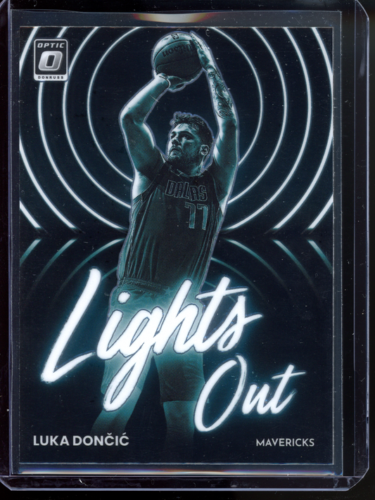 Luka Doncic Lights Out I 2022-23 Panini Donruss Optic