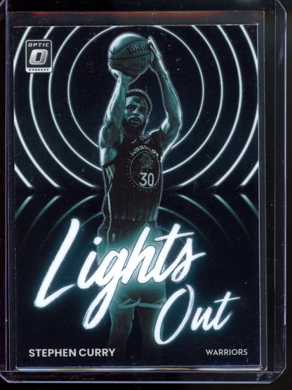 Stephen Curry Lights Out I 2022-23 Panini Donruss Optic