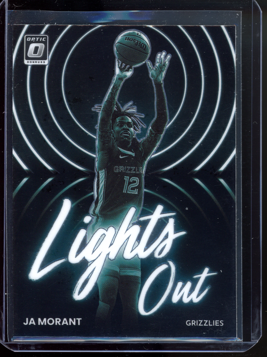 Ja Morant Lights Out I 2022-23 Panini Donruss Optic